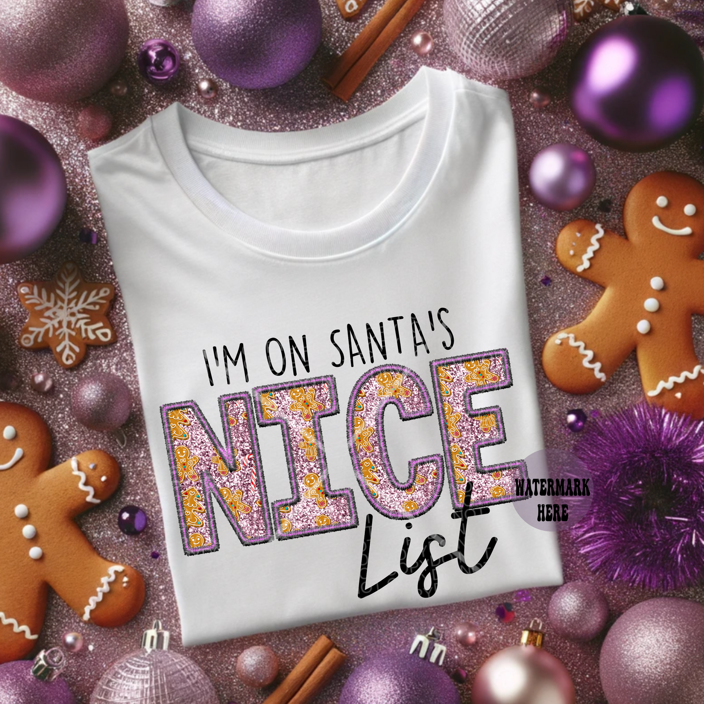I'm On Santa's Nice List Gildan Softstyle T-Shirt