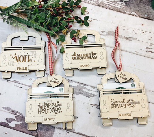 Christmas Gift • Gift Card Ornament • Gift Card Holder