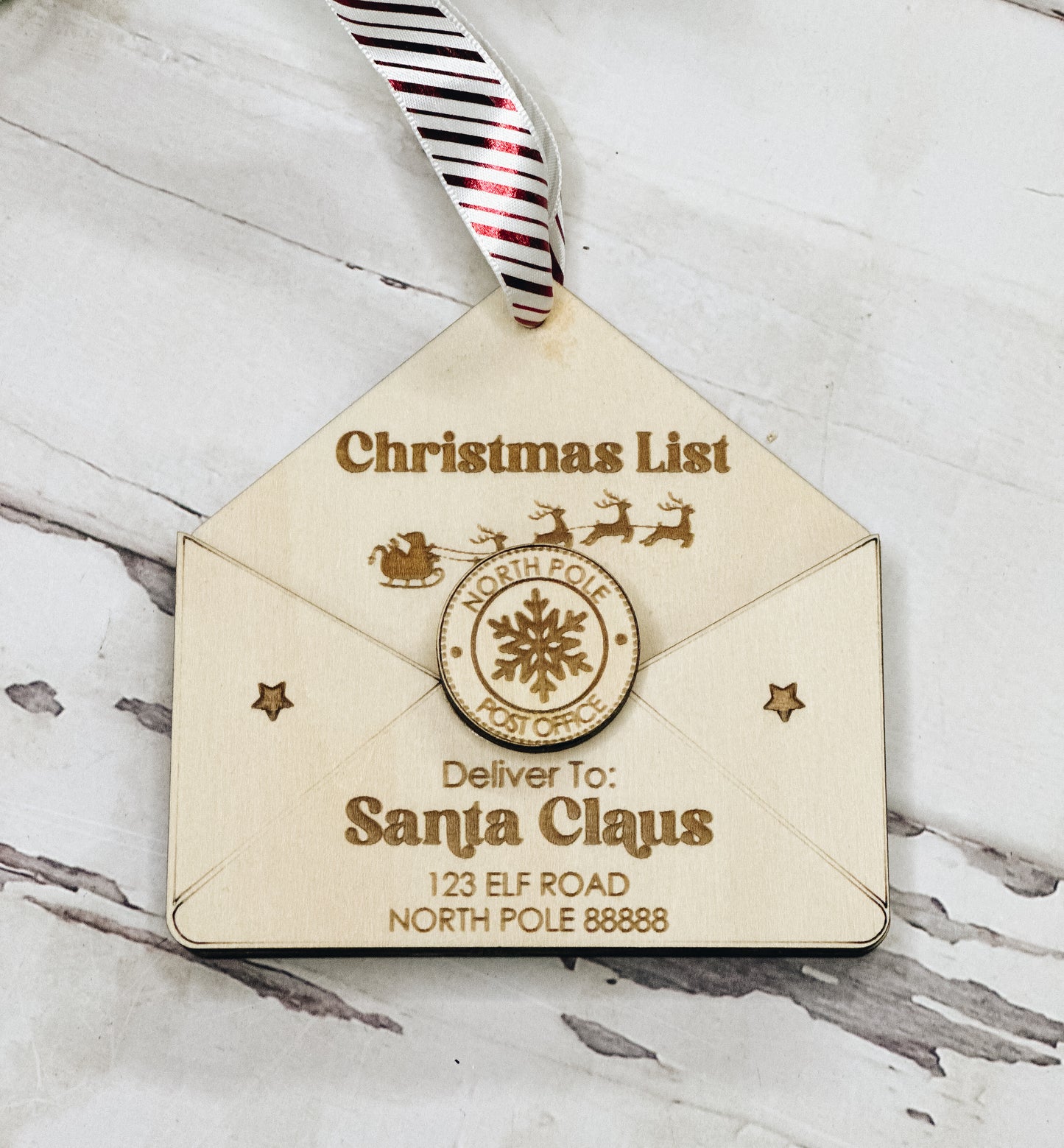 Santa’s Letter Christmas Ornament