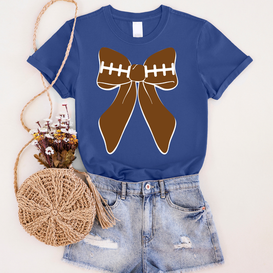 Spirit Football Bow Graphic Tee