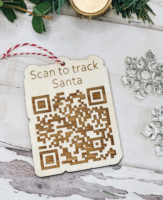 Santa Tracker Ornament • Scan to Track Santa