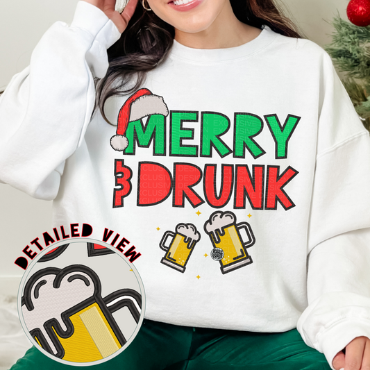 Merry + Drunk Gildan Crewneck Sweatshirt