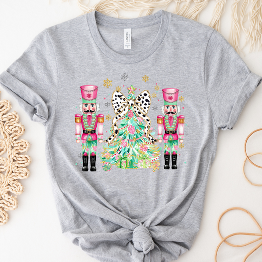 Nutcracker Christmas Tree Graphic Tee