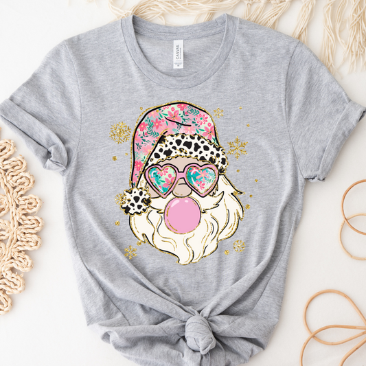 Bubblegum Santa Graphic Tee