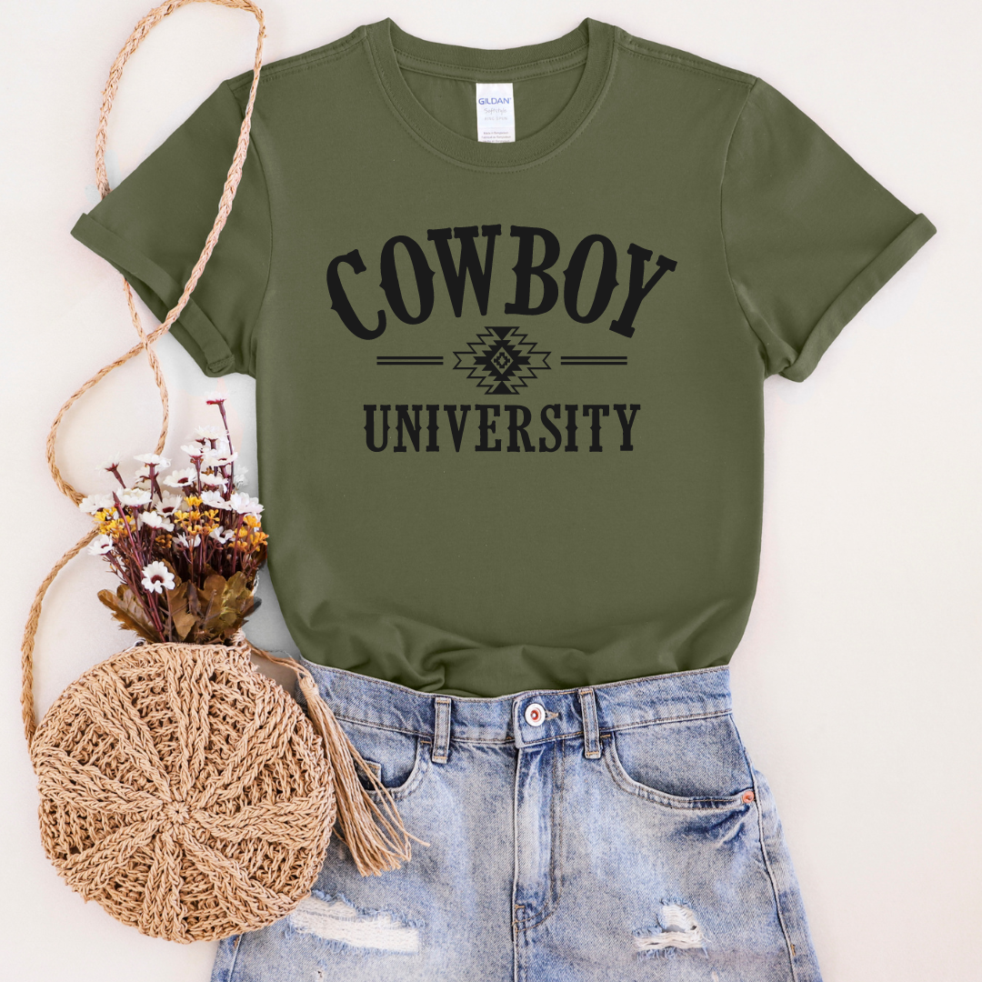 Cowboy University Soft Graphic Tee