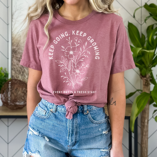 Keep Going. Keep Growing Graphic Tee