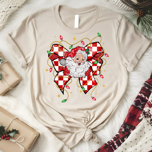 Santa Bow Graphic Tee