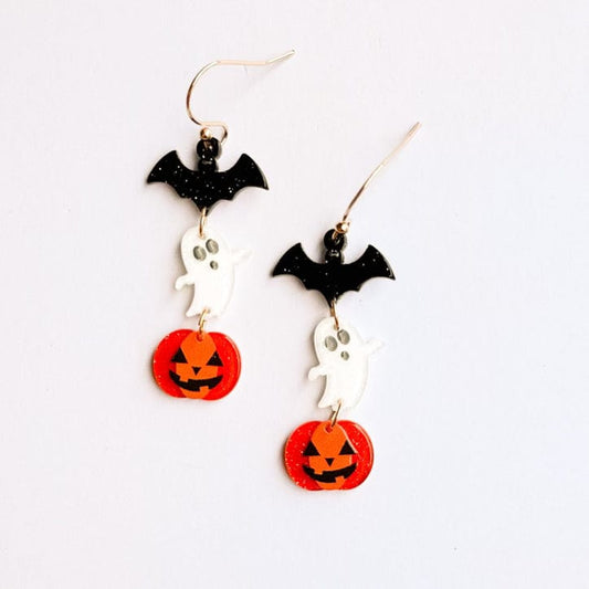 Envy Stylz Boutique Women - Accessories - Earrings Bat Boo Pumpkin Earrings