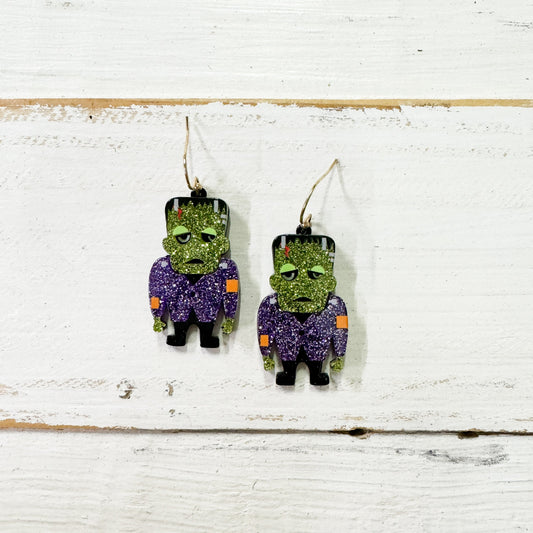 Envy Stylz Boutique Women - Accessories - Earrings Sparkly Frankenstein Dangle Earrings