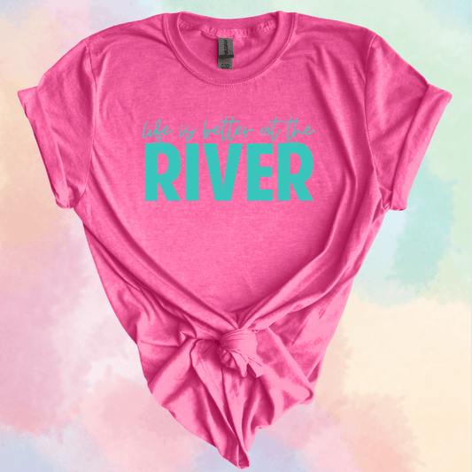 Envy Stylz Boutique Women - Apparel - Shirts - T-Shirts Life Is Better At The River Soft Graphic Tee