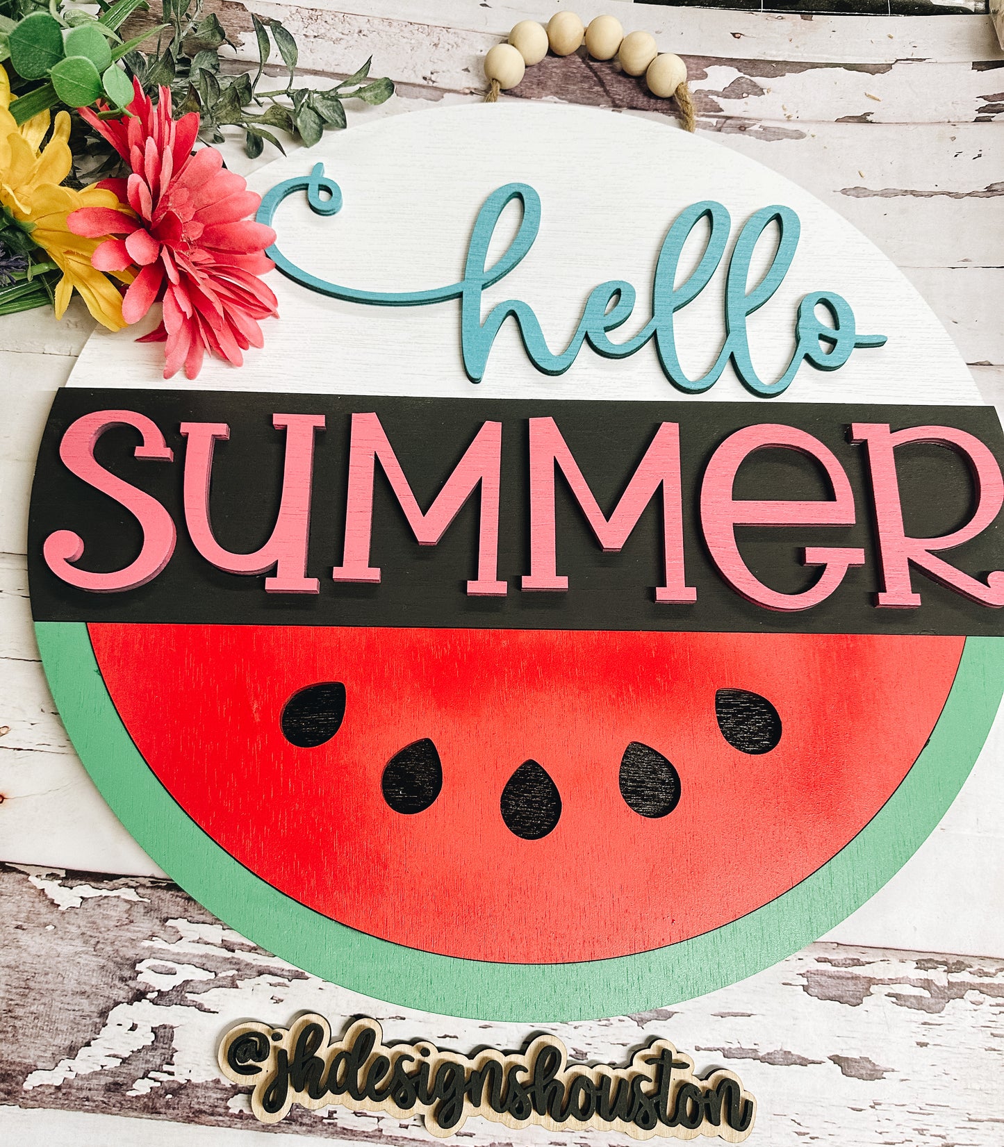 Hello Summer Watermelon Door Hanger - DIY Kit