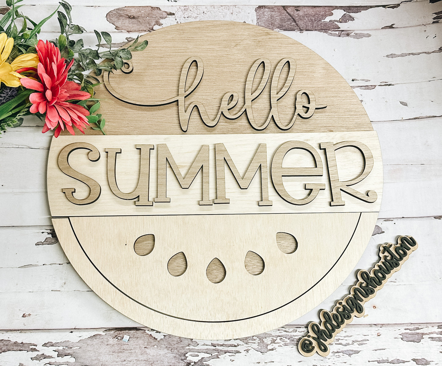 Hello Summer Watermelon Door Hanger - DIY Kit