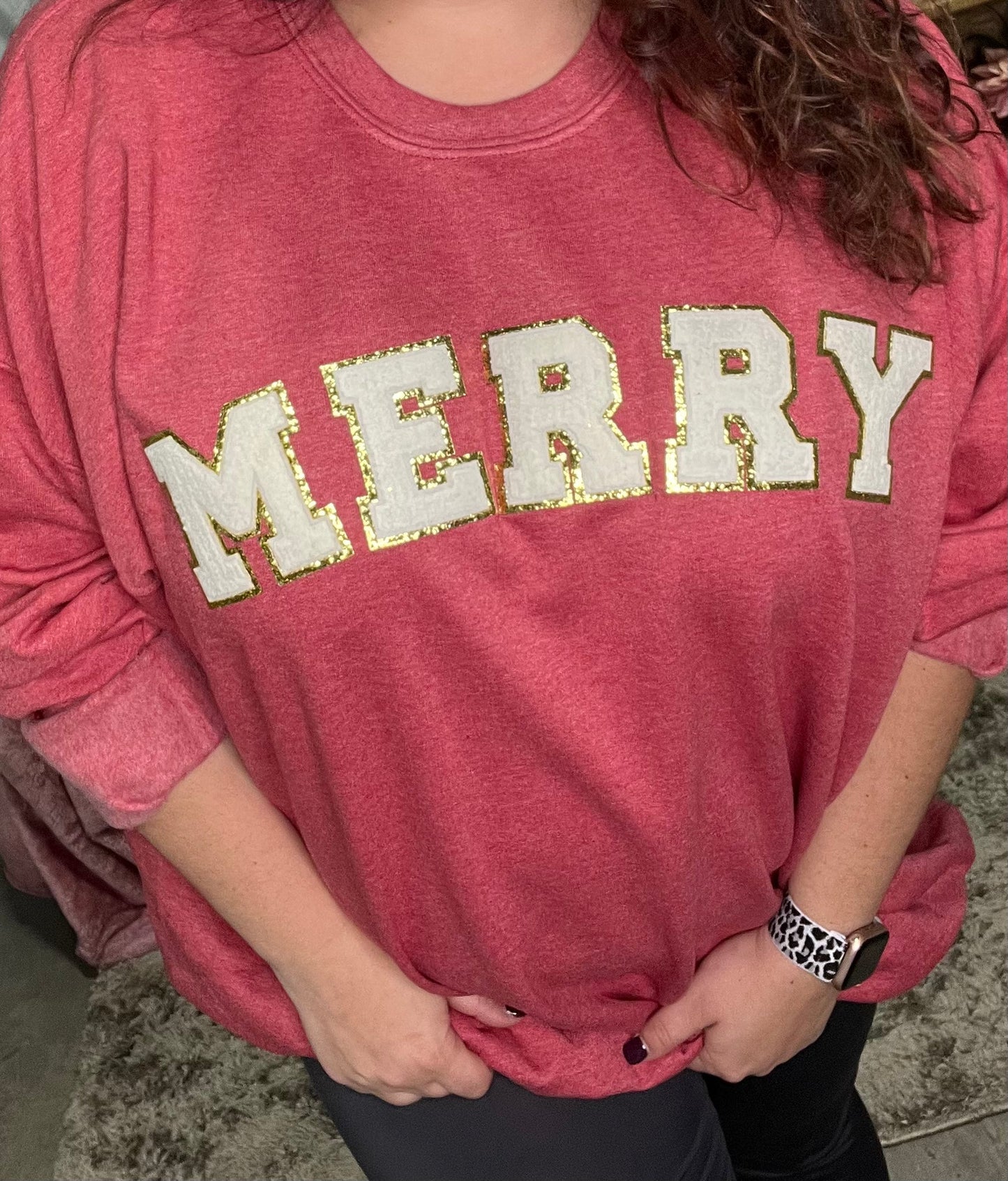 MERRY Patch Sweatshirt - (S,2X,3X)