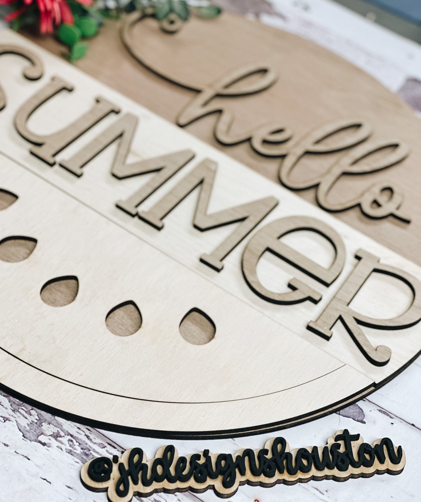 Hello Summer Watermelon Door Hanger - DIY Kit