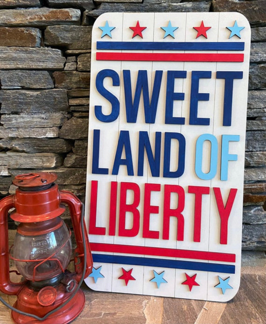 Sweet Land of Liberty Sign Door Hanger - DIY Kit