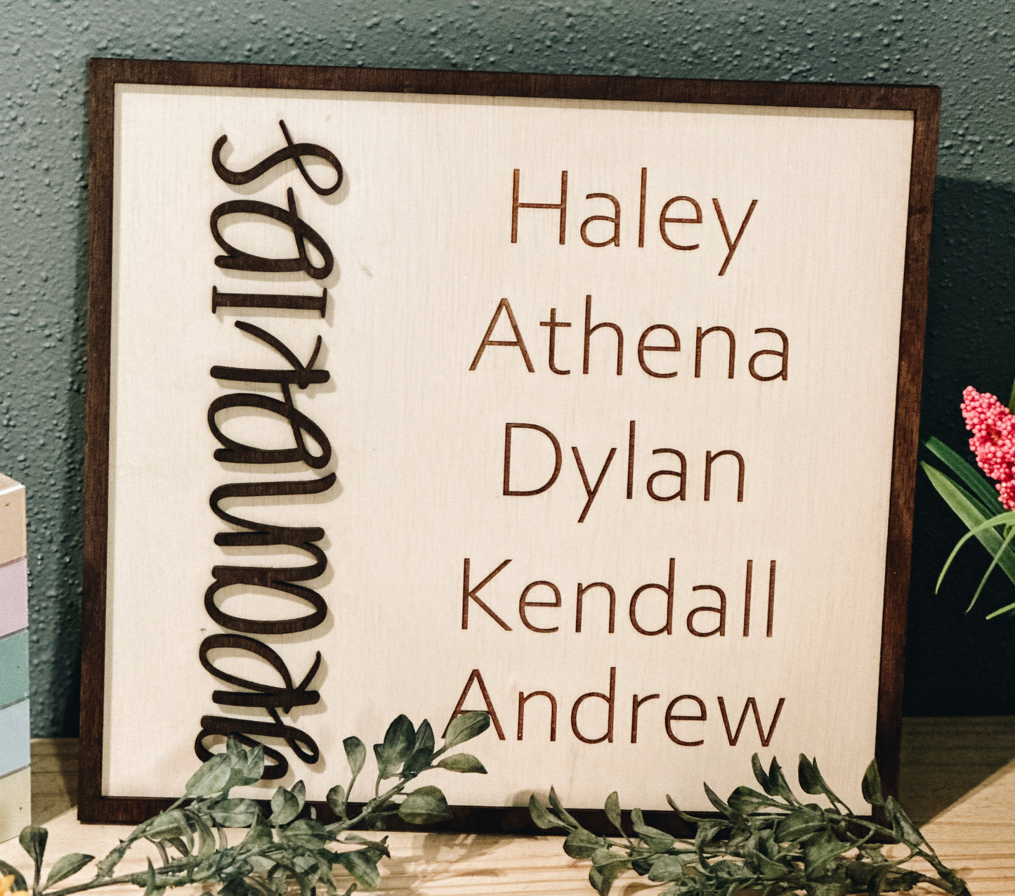 Grandkids Personalized • Mothers Day Sign