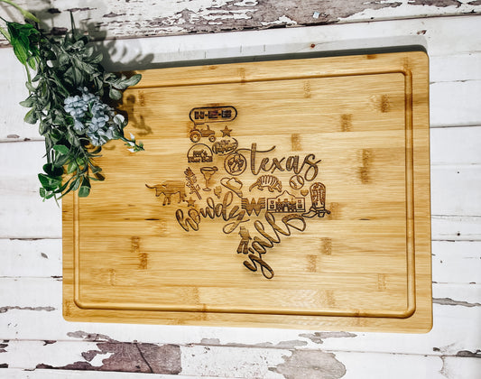 Texas Style Charcuterie Board • Cutting Board