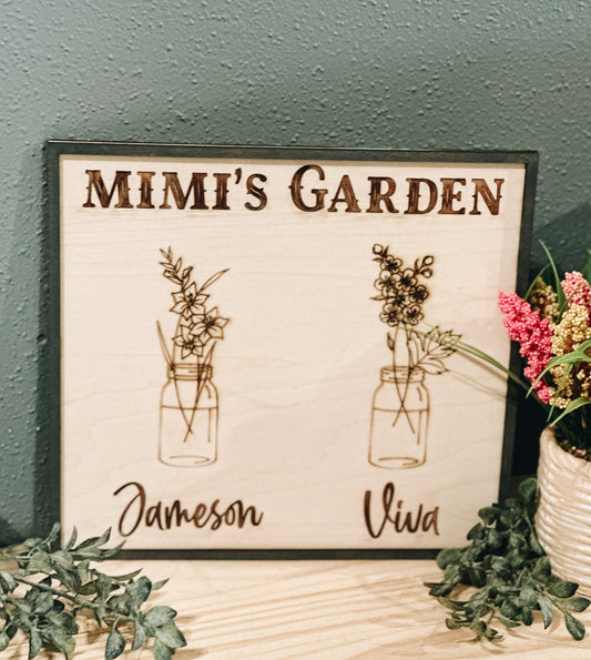 MiMi’s Garden • Mothers Day Sign