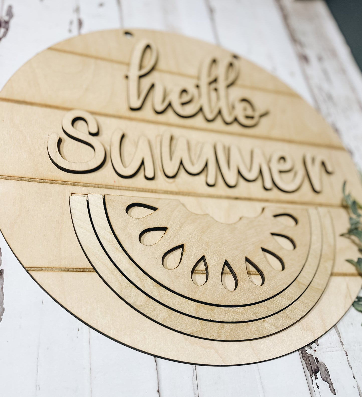 Hello Summer Watermelon Door Hanger - DIY Kit
