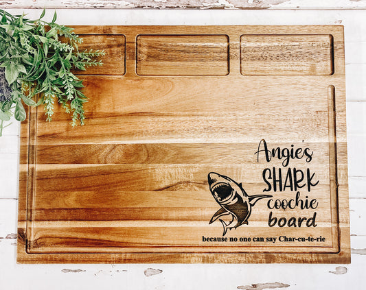 Shark Coochie Serving Board • Charcuterie Board