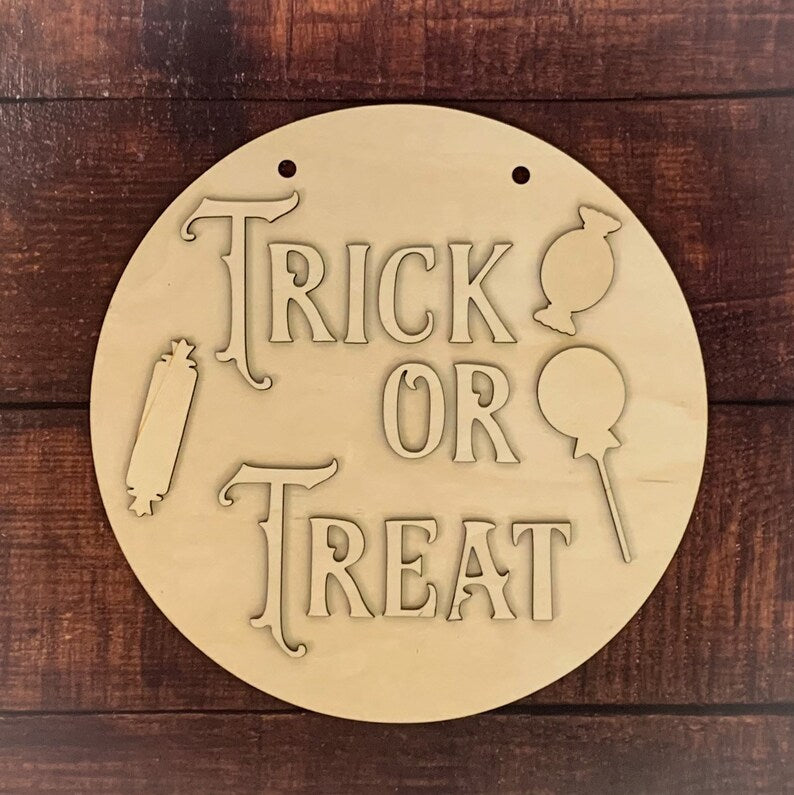 Trick or Treat • Halloween Door Hanger • Halloween Craft Kit