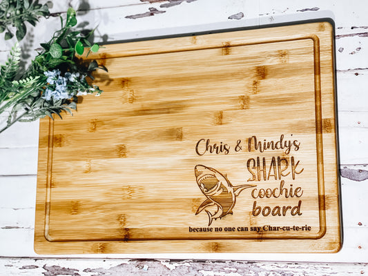 Shark Coochie Serving Board Personalized• Charcuterie Board